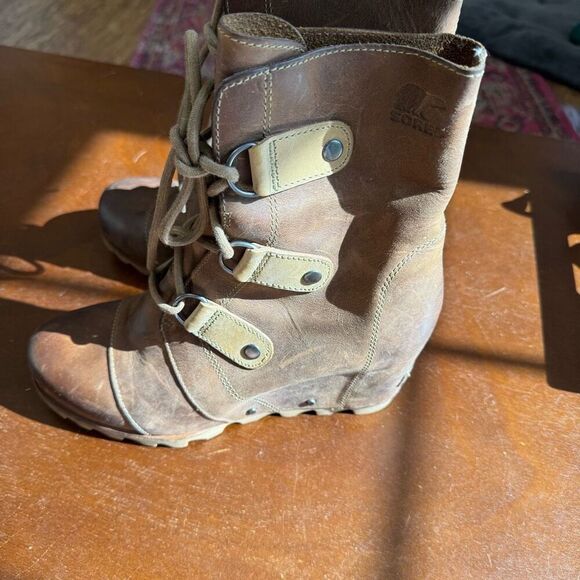 Sorel Joan of Arc Wedge Boots Size 8.5 - Picture 2 of 7